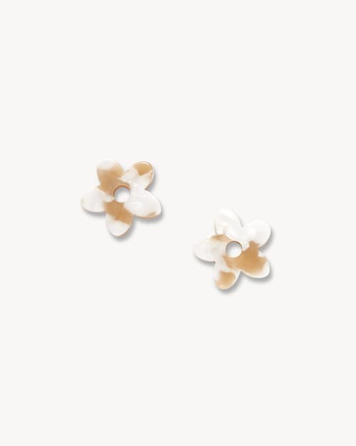 Machete Petite Flower Charms In Taupe Shell