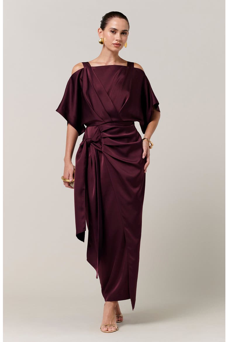 Josylin Midi Dress, Alternate, color, Plum
