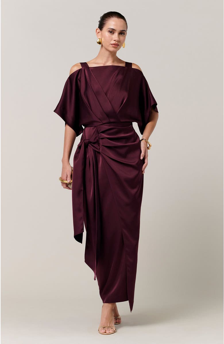 SAVEL Josylin Midi Dress, Alternate, color, Plum