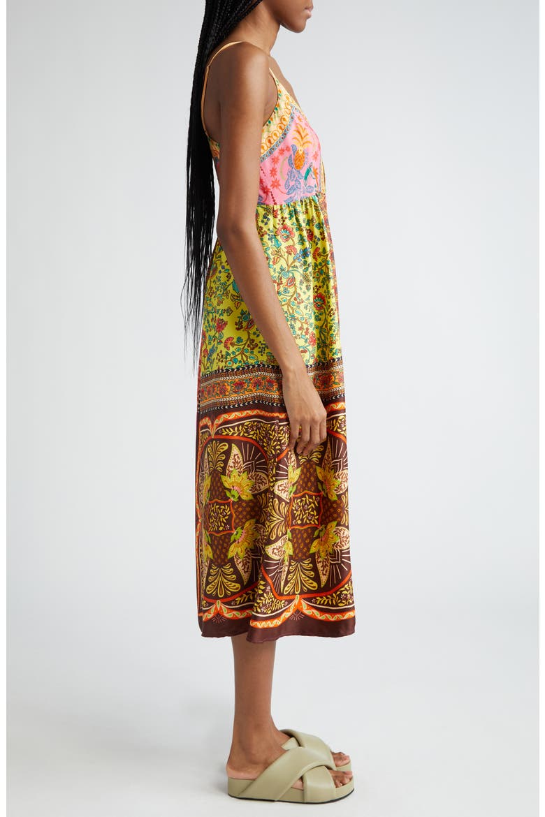 Mixed Scarves Cutout Sundress, Alternate, color, MIXED SCARVES MULTICOLOR