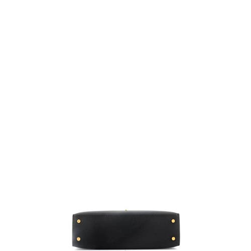 Pre-owned Hermes  Hermes Kelly Mini Ii Bag Black Epsom With Gold Hardware 20 In Black