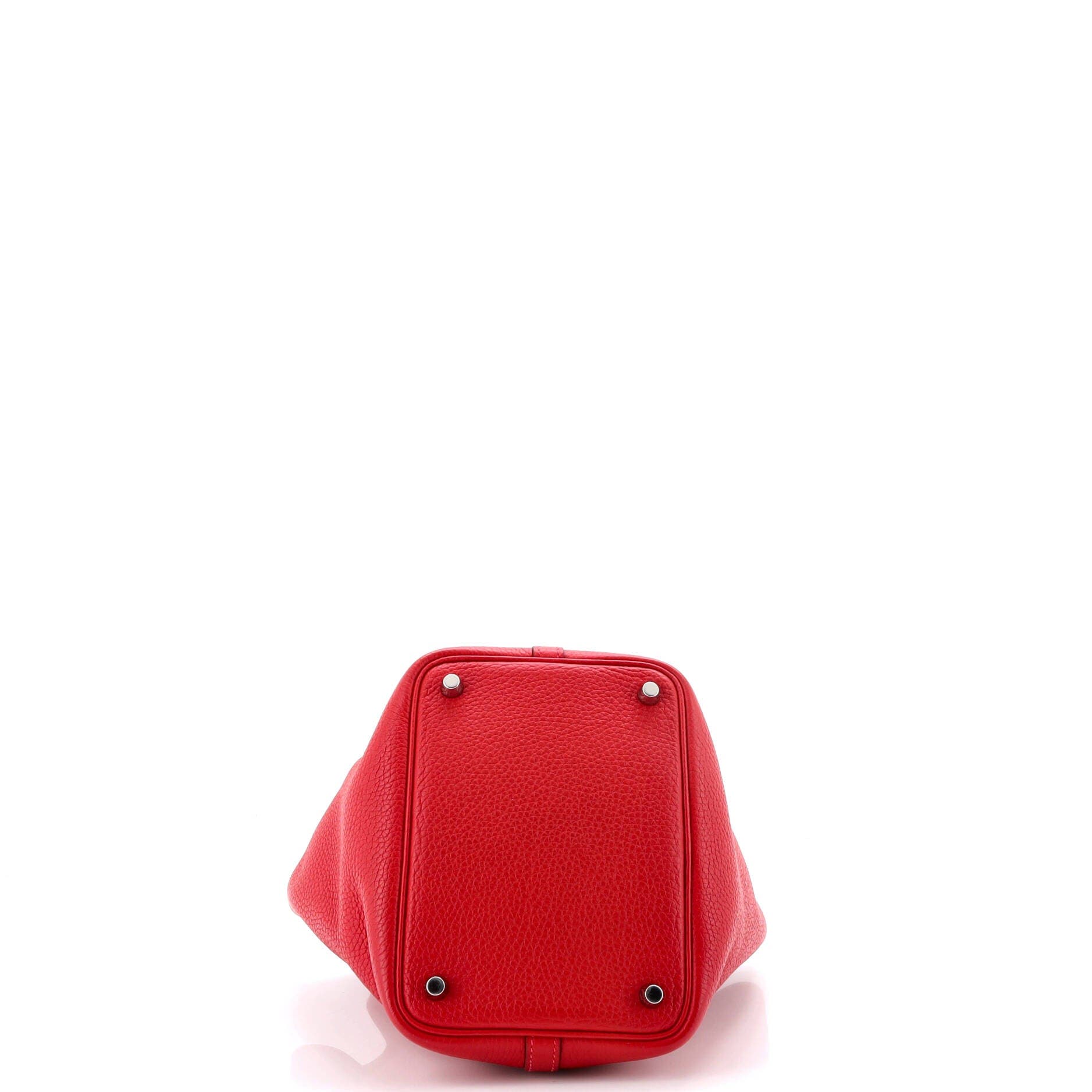 Pre-Owned Hermes Picotin Lock Bag Clemence PM, Alternate, color, Rouge Casaque