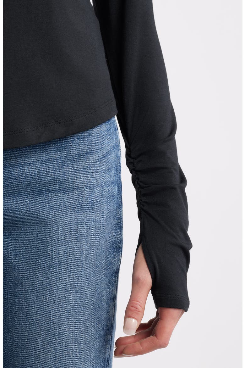 Long Sleeve Modal Blend Top, Alternate, color, BLACK