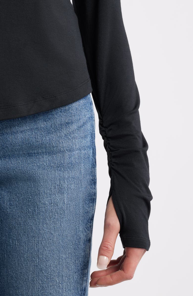 CITY BLUES Long Sleeve Modal Blend Top, Alternate, color, Black