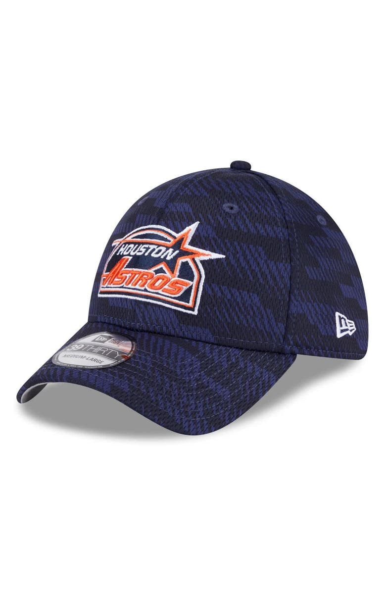 New Era Men's New Era Navy Houston Astros 2025 MLB Clubhouse 39THIRTY Flex Hat, Alternate, color, Navy