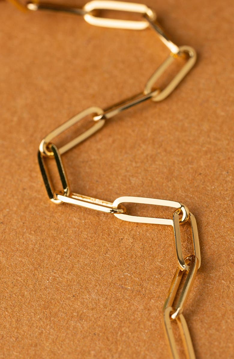 Aurate New York Large Paperclip Chain Necklace, Alternate, color, Yellow Gold