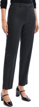 Theory Sleek Flannel High Waist Taper Pants