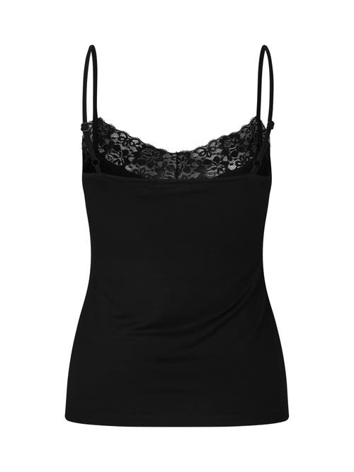 Masai Copenhagen Maelmira Lace Detail Vest Top In Black
