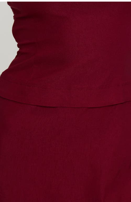 Princess Polly Nutmeg Strapless Minidress In Red