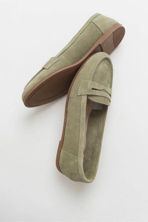 Forever & Always Shoes Dorothy Leather Loafer In Green