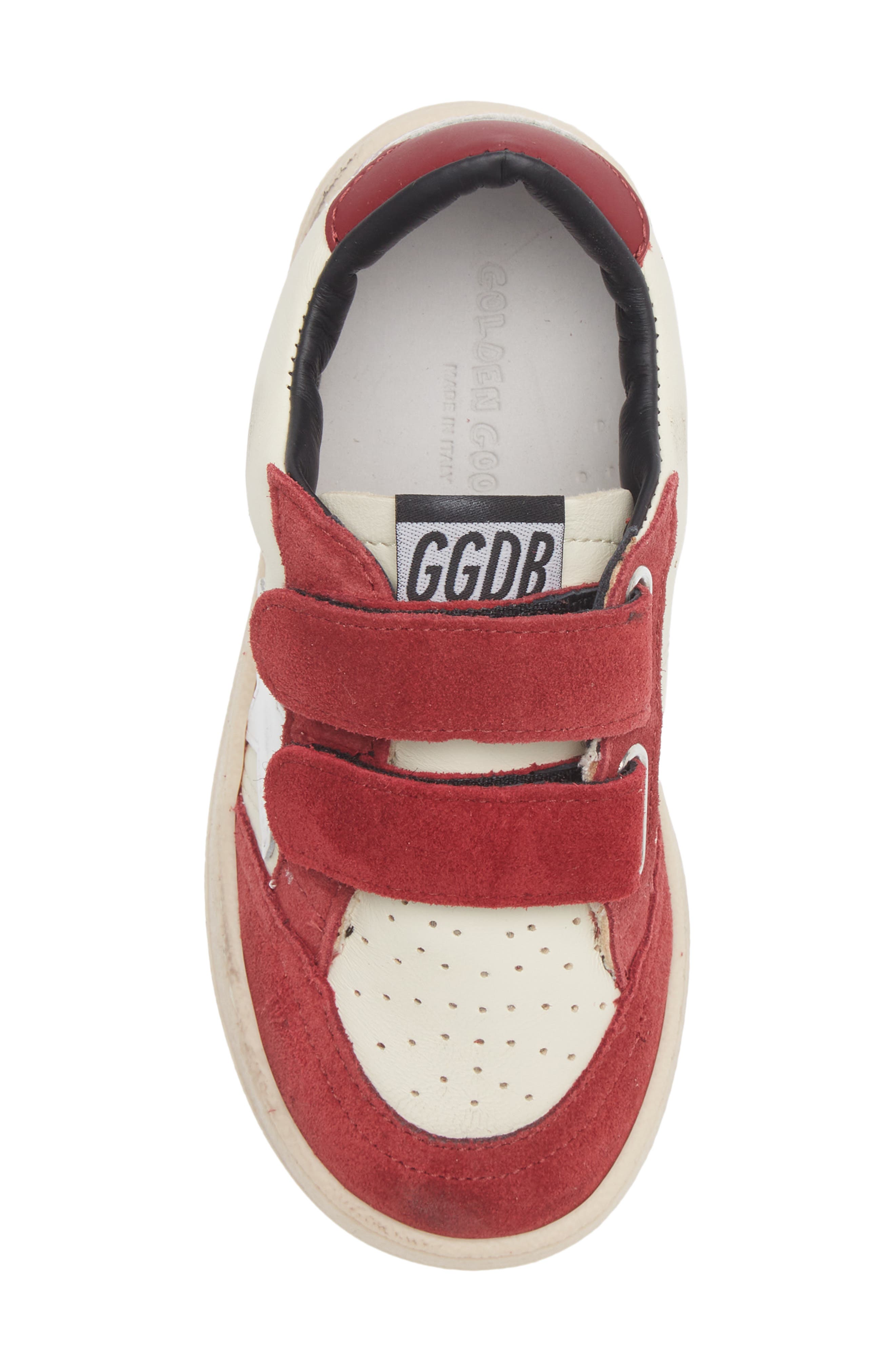 Golden Goose Kids' Ball Star Sneaker, Alternate, color, Dirty White/ White/ Red