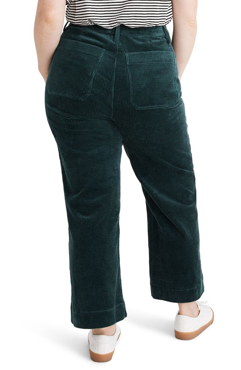 Madewell Slim Emmett Wide Leg Crop Pants: Corduroy Edition, Alternate, color, 