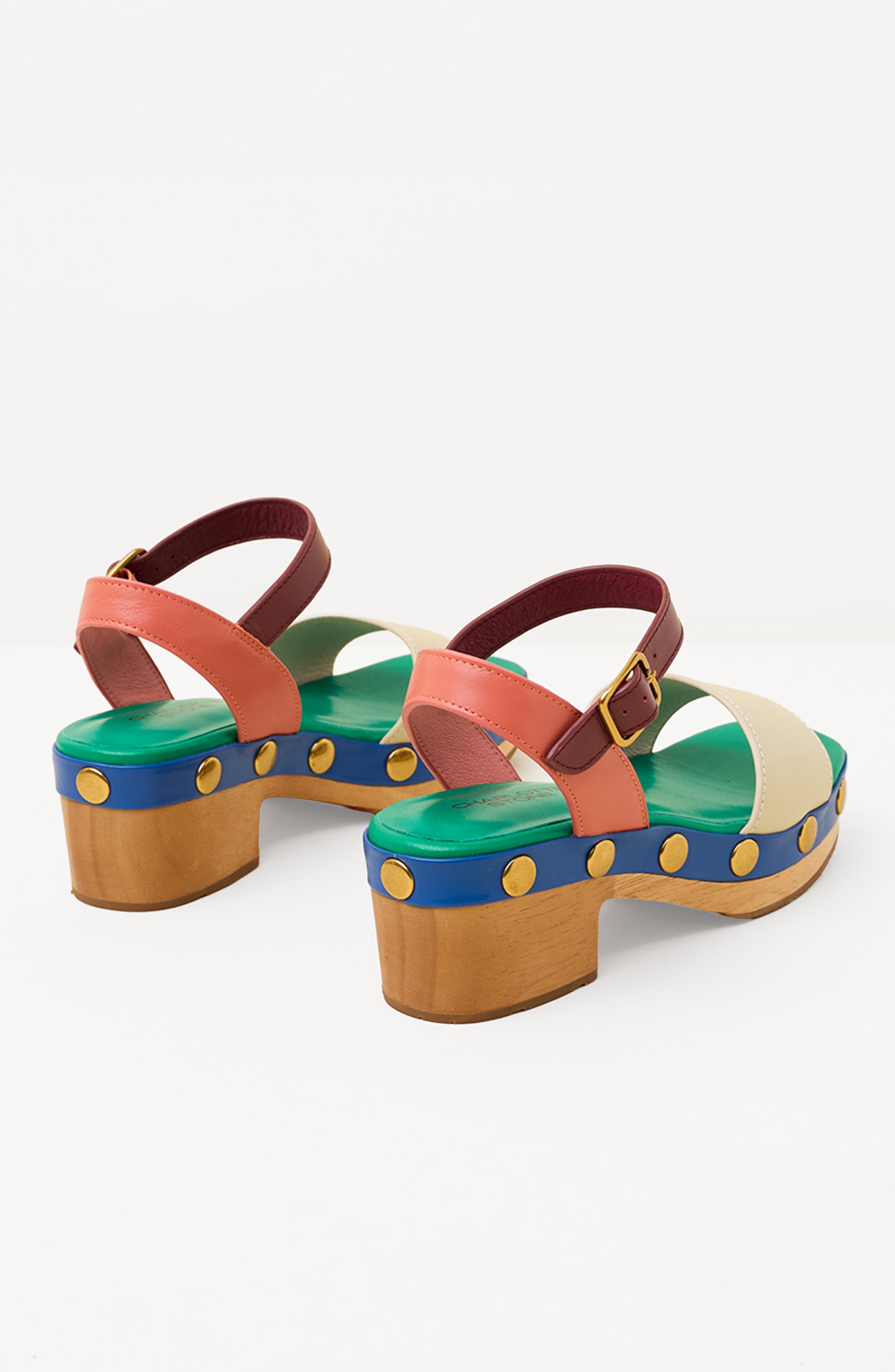 Charlotte Stone Allie Clog Sandal, Alternate, color, Bondi