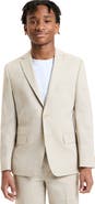 Michael Kors Kids' Khaki Solid Linen Blend Sport Coat