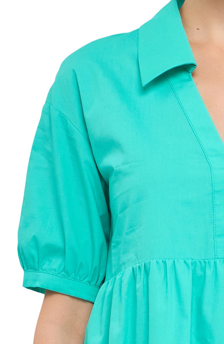 English Factory Tiered Puff Sleeve Dress, Alternate, color, 