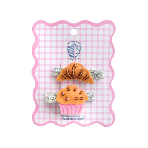 Breakfast Pastry Hair Clip Set