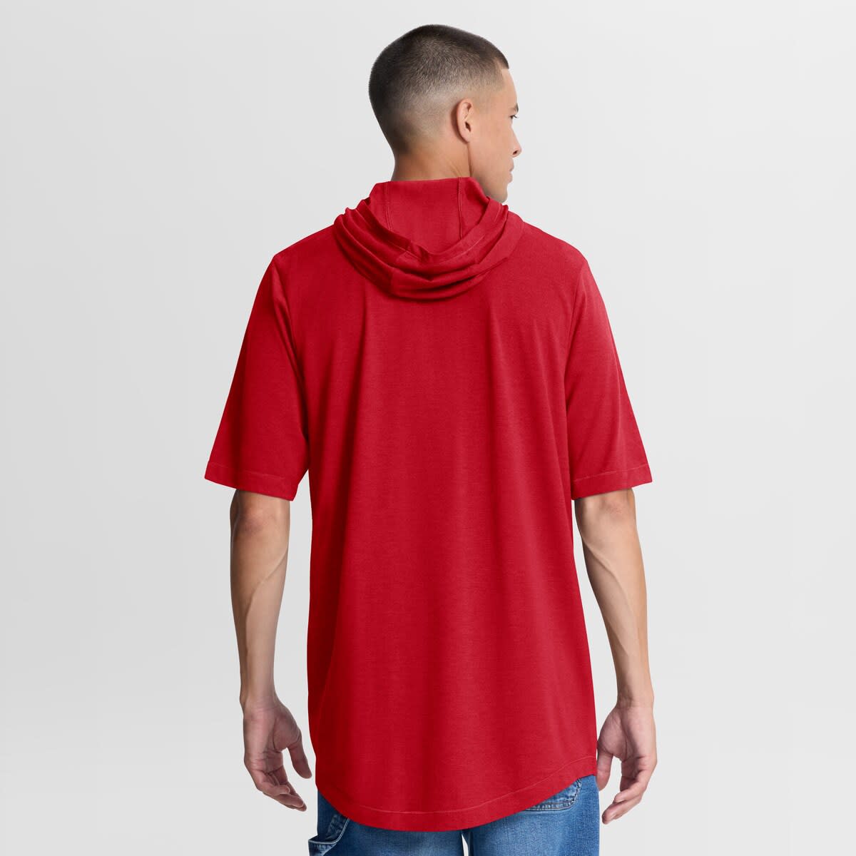 Nike Men's Nike Red Cincinnati Reds Arched Wordmark Tri-Blend Hooded T ...