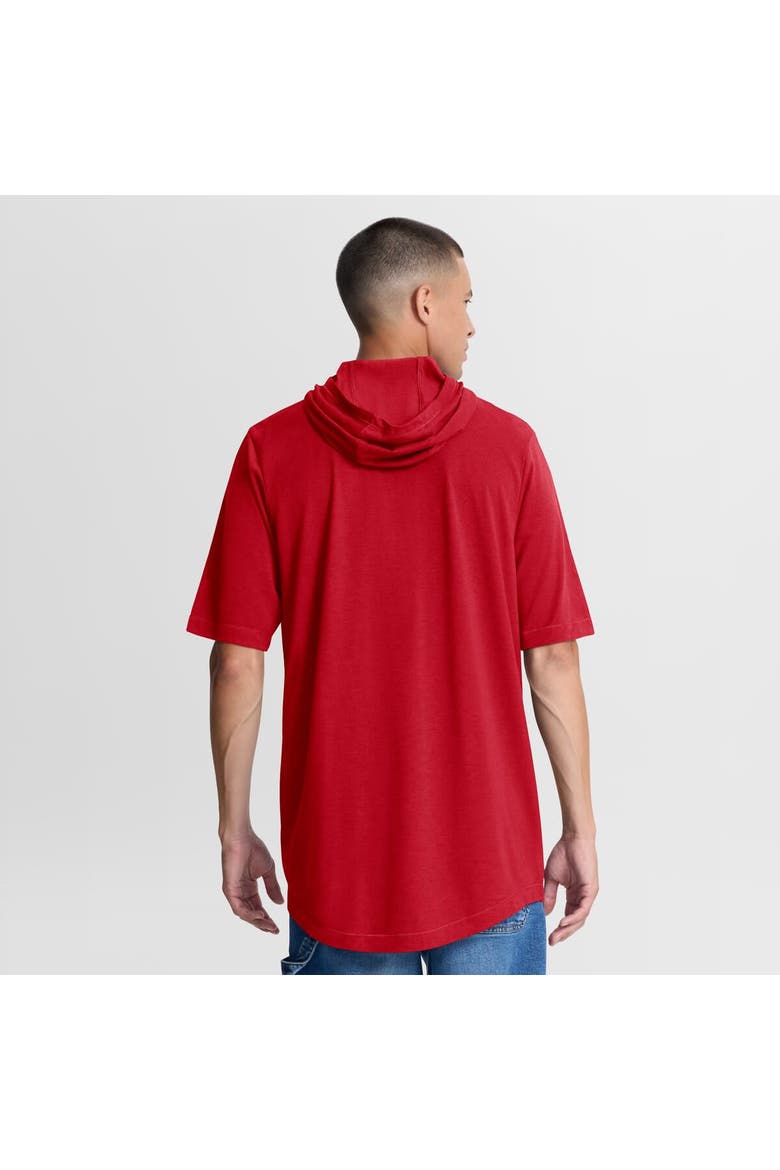 Men's Nike Red Cincinnati Reds Arched Wordmark Tri-Blend Hooded T-Shirt, Alternate, color, Red