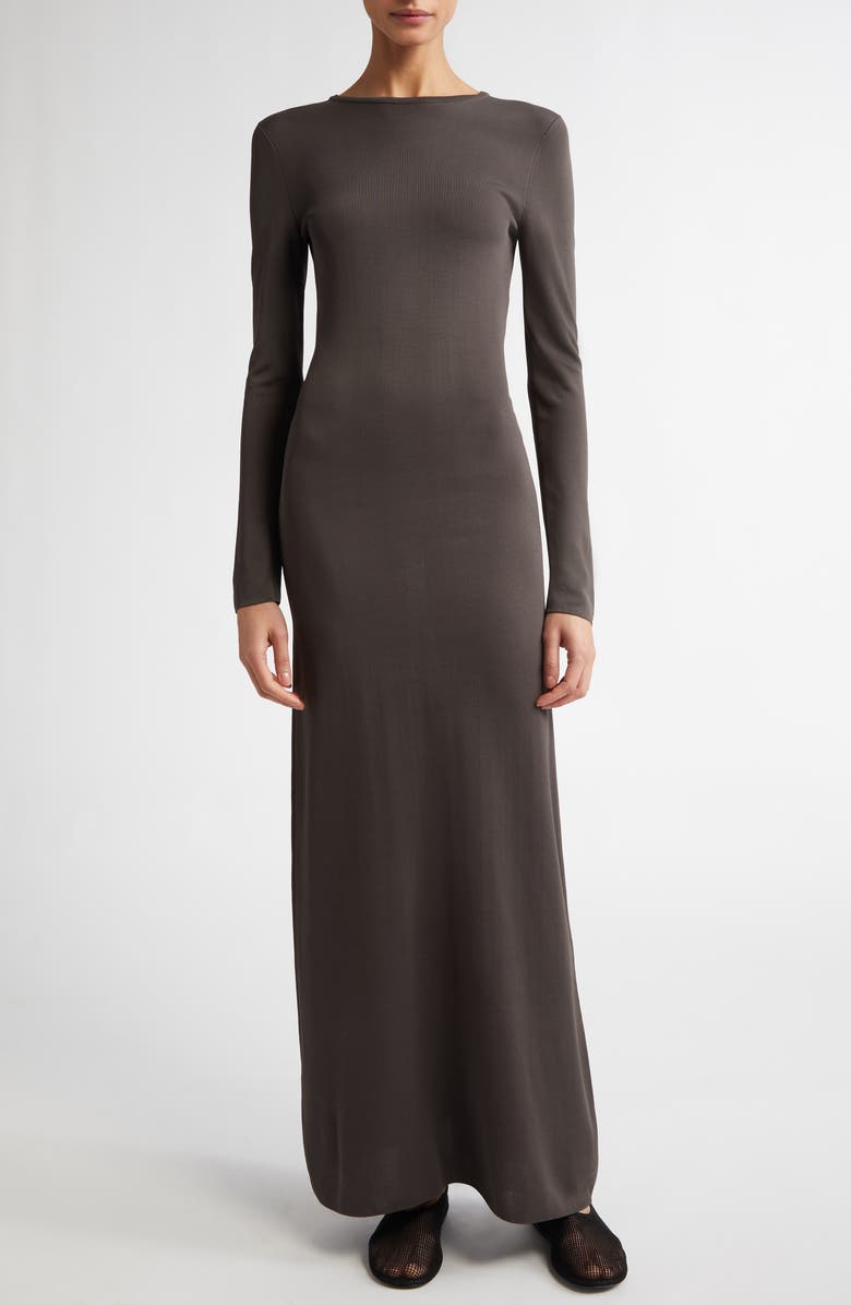 FFORME Scudder Long Sleeve Knit Dress, Main, color, Military Brown
