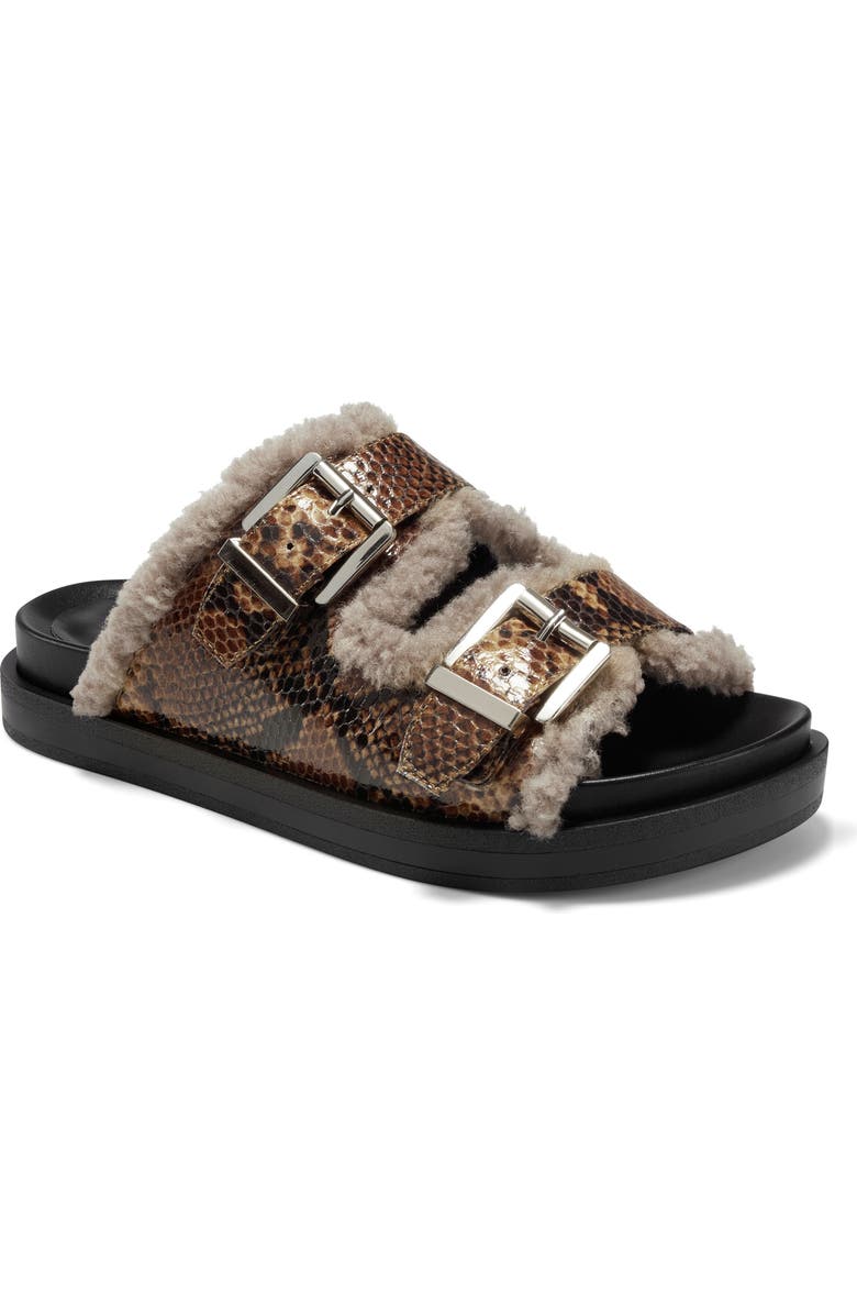 Aerosoles Olivia Faux Shearling Sandal, Main, color,
