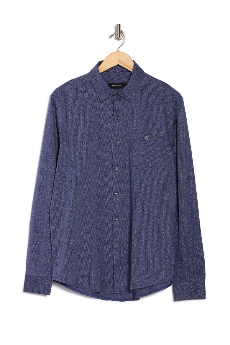 Solid Knit Regular Fit Shirt, Alternate, color, GRAPE