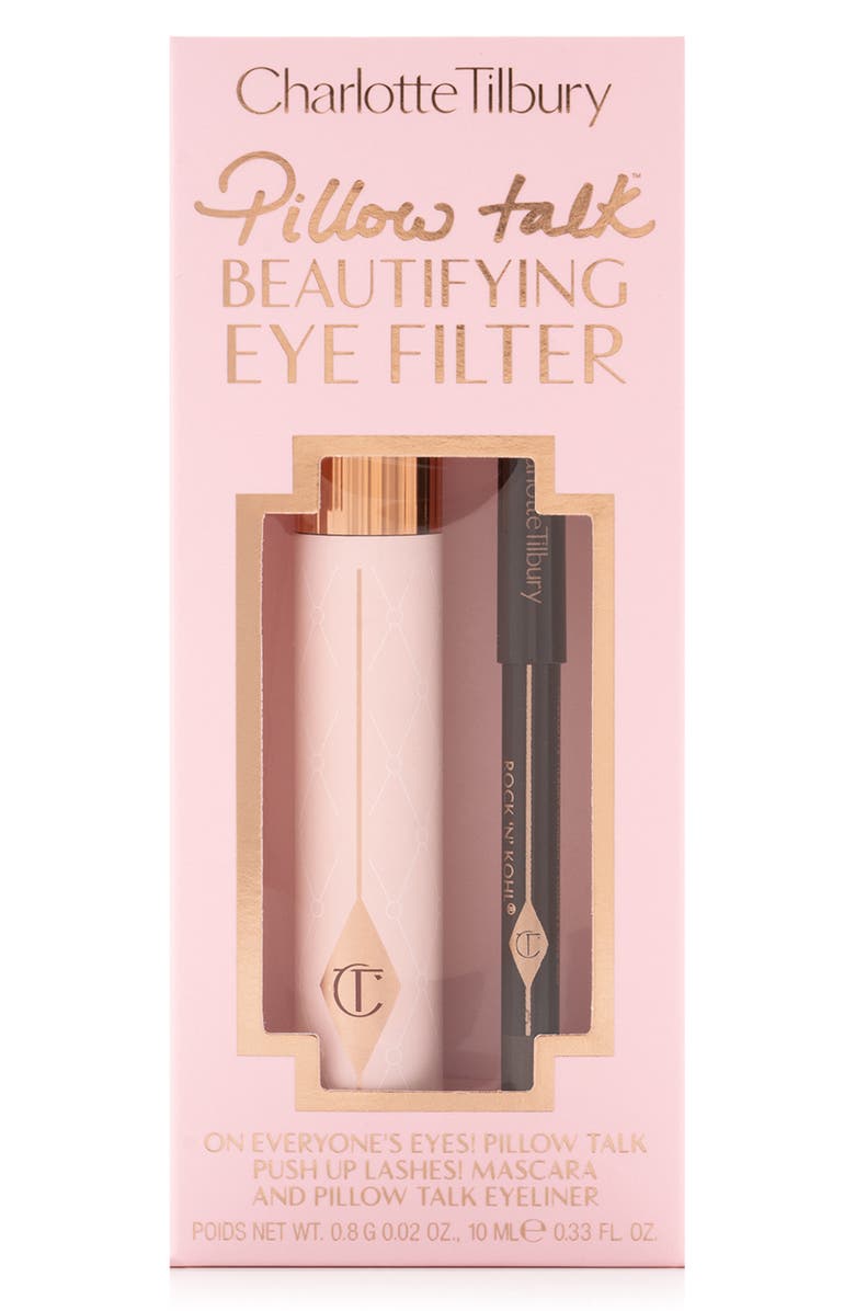 Charlotte Tilbury Pillow Talk Beautifying Eye Filter Mascara & Eyeliner Set, Main, color, 