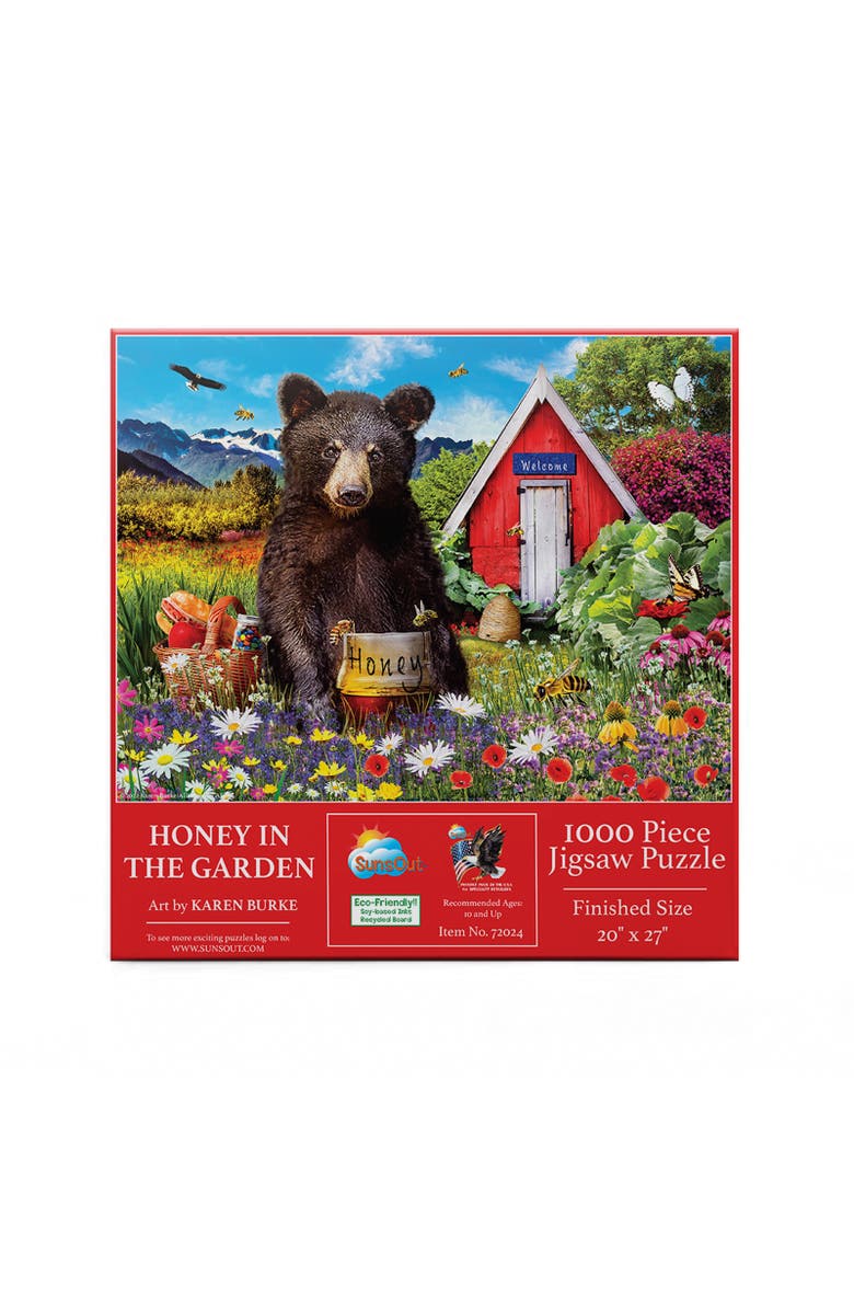 Sunsout Honey in the Garden 1000 piece Jigsaw Puzzle for Adults, Alternate, color, Multicolor