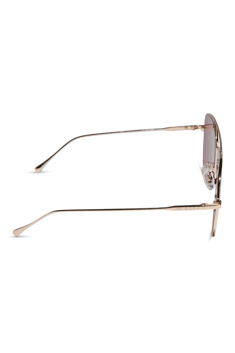 63mm Scarlett Sunglasses, Alternate, color, GOLD BROWN