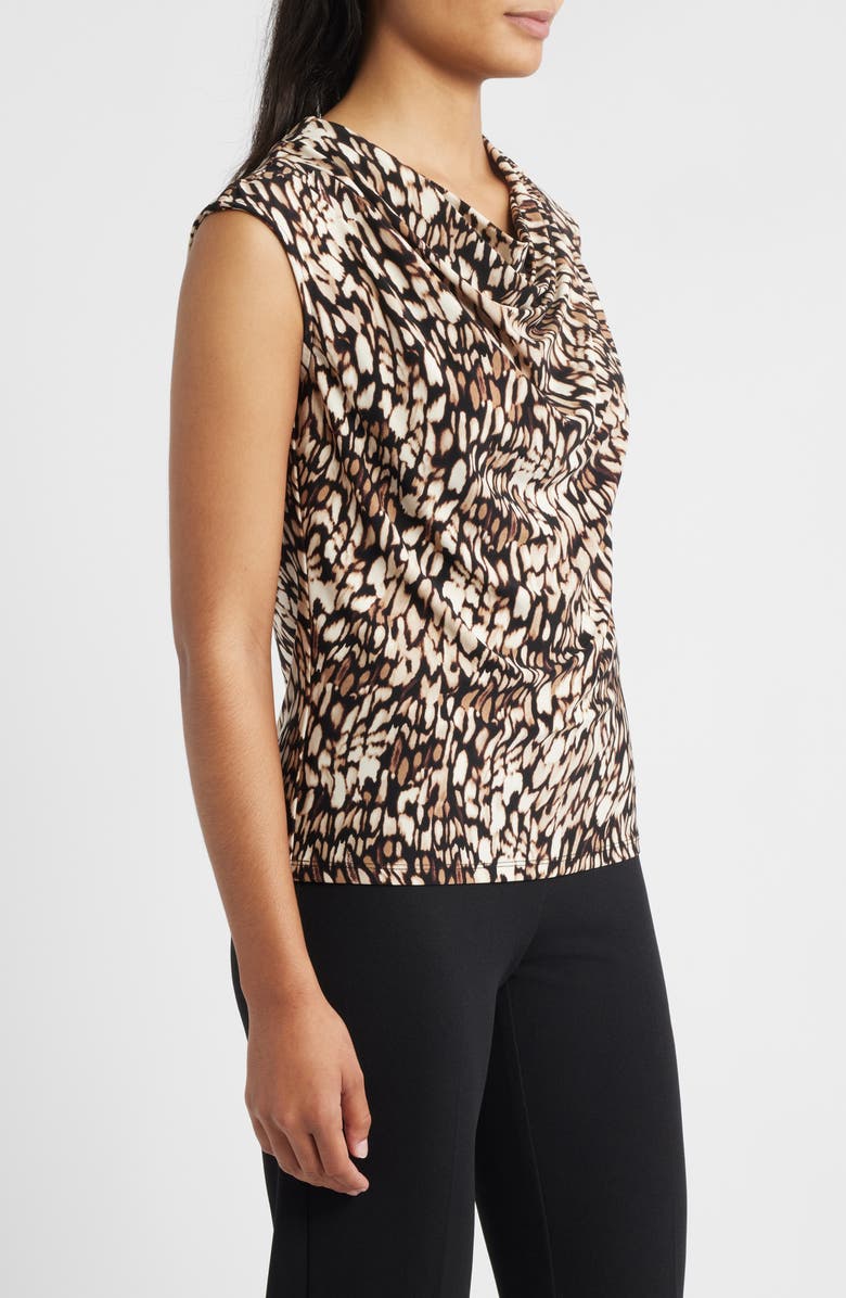 Anne Klein Pleated Cowl Neck Top, Alternate, color, 