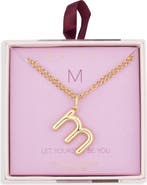 Leith Lowercase Initial Bubble Pendant Necklace