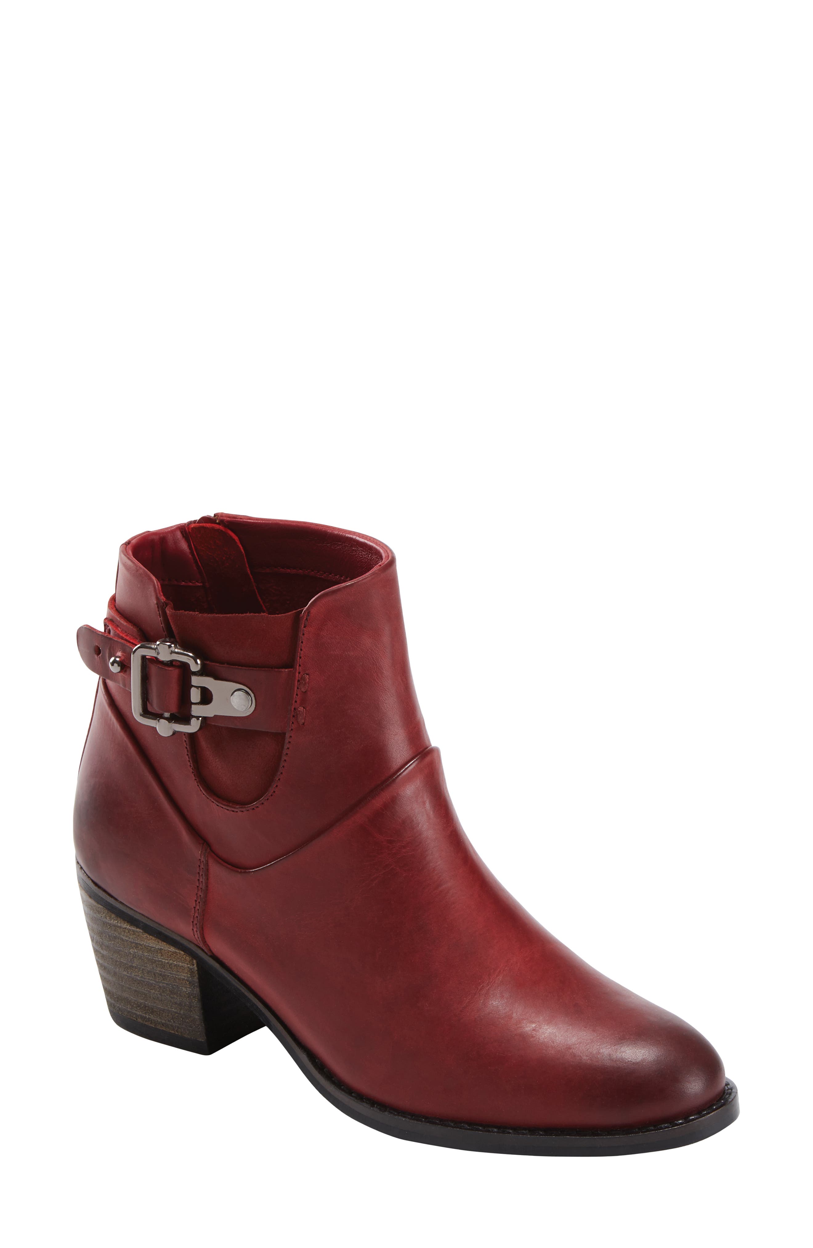 West Riverton Bootie, Main, color, RED LEATHER
