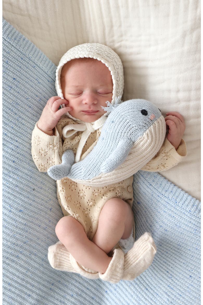 Baby Whale Stuffed Animal, Alternate, color, BLUE