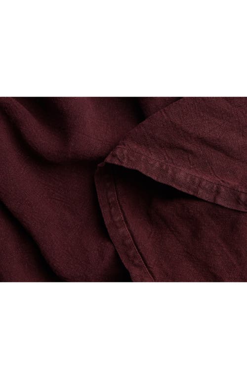 Parachute Linen Throw Blanket In Brown