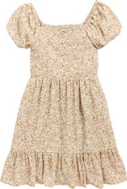 Love, Fire Kids' Ditsy Floral Print Ruffle Dress