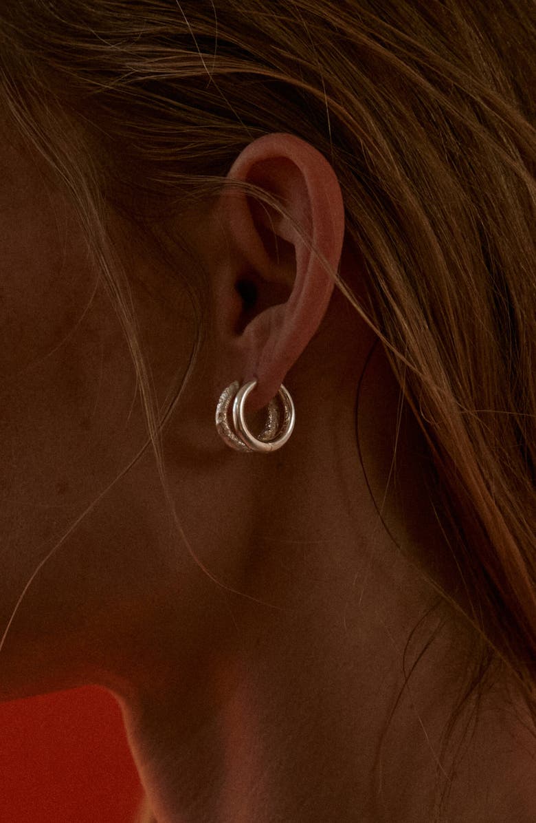 NOOTKA Polished Mid Hoop Silver, Alternate, color, Silver