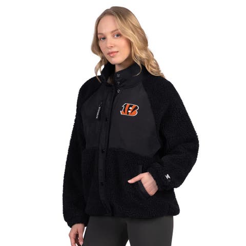 Women's Starter Black Cincinnati Bengals On the Ball Sherpa Jacket
