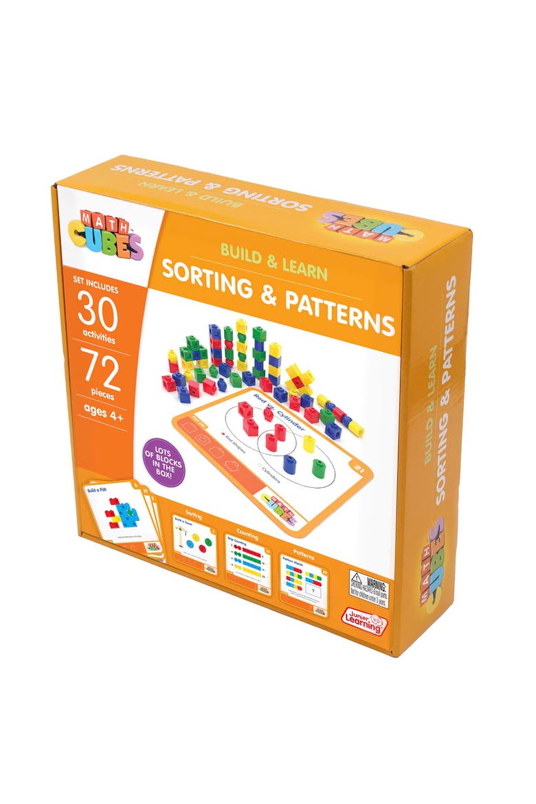 30 Mathcubes Sorting and Patterns Activity Set, Ages 4+, Alternate, color, Multicolored