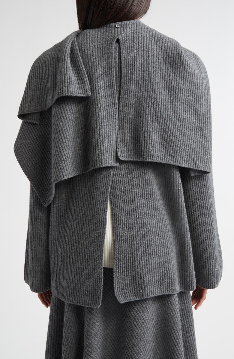 EENK Collared Rib Cardigan, Alternate, color, Grey