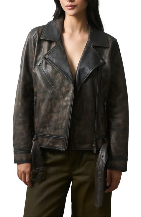 Efos Leather Biker Jacket