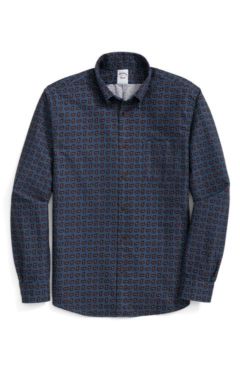 Paisley Regular Fit Button Down Shirt