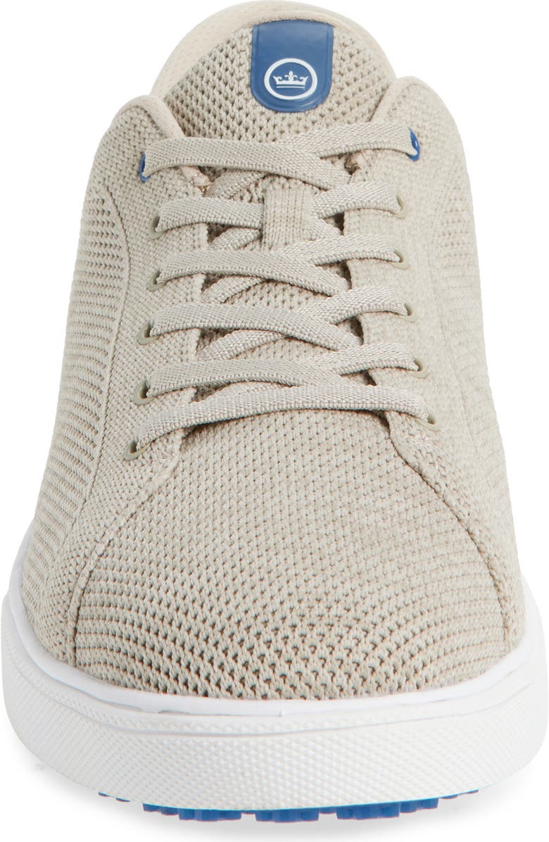 Peter Millar Drift Hybrid Water Resistant Knit Golf Shoe, Alternate, color, Stone