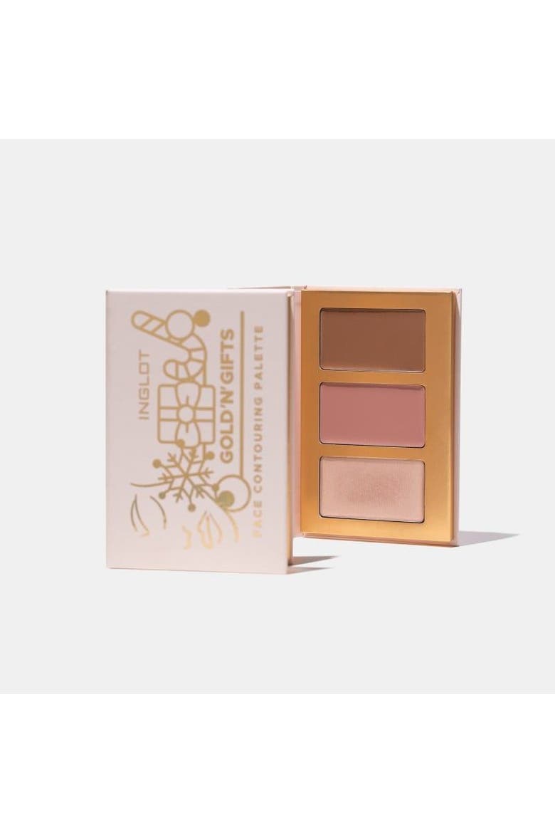 Gold'n'gifts Face Contouring Palette, Alternate, color, bronze, gold, pink