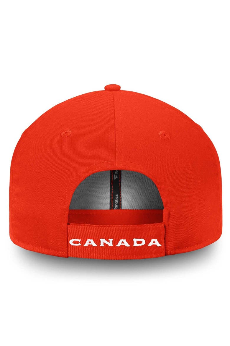 Men's Fanatics Branded Red Hockey Canada Core Adjustable Hat, Alternate, color, Red