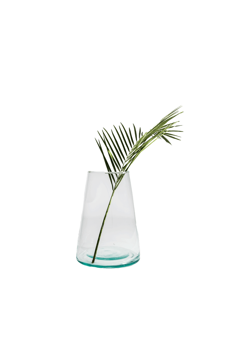 Une Vie Nomade Envie Recycled Glass Vases, Main, color, Green