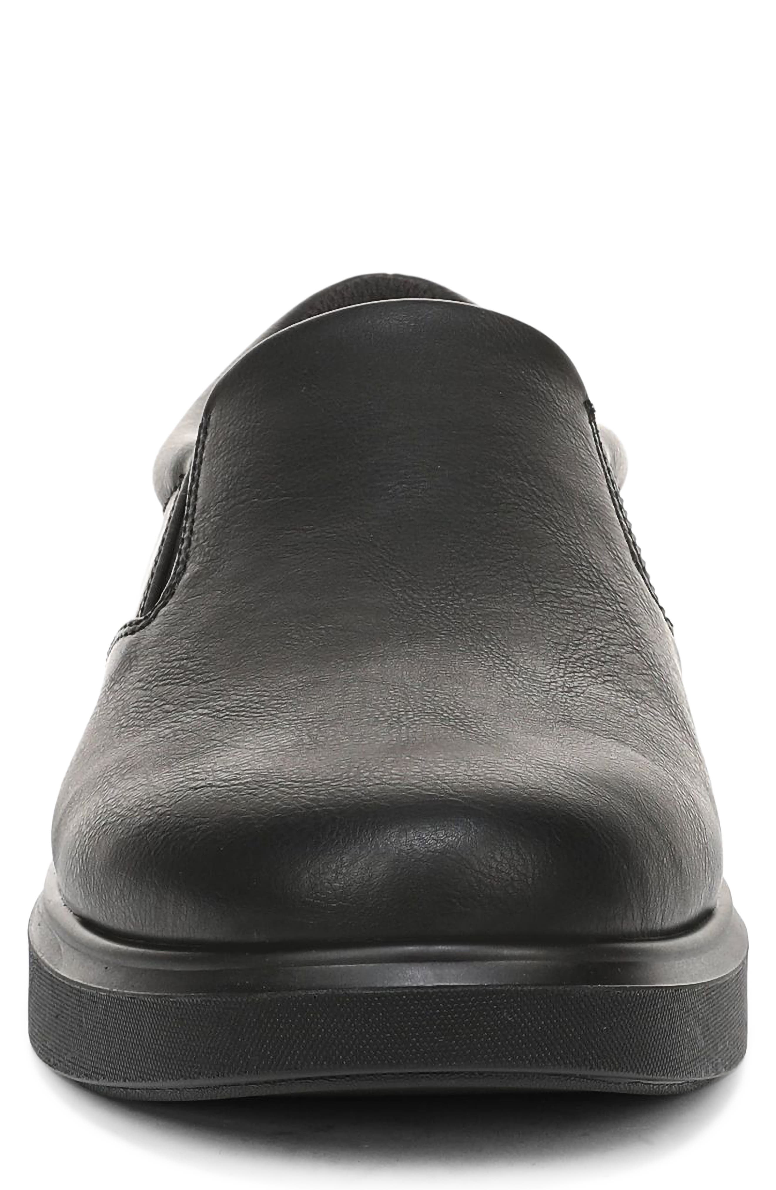 City Cloud Faux Leather Slip On Sneaker, Alternate, color, BLACK/ BLACK FAUX LEATHER