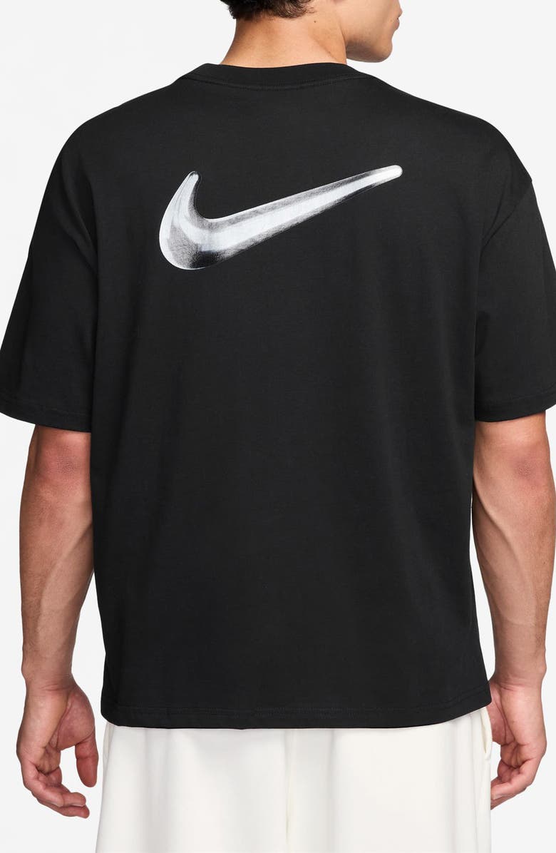 Nike Sportswear Loose Fit Cotton Graphic T-Shirt, Alternate, color, Black