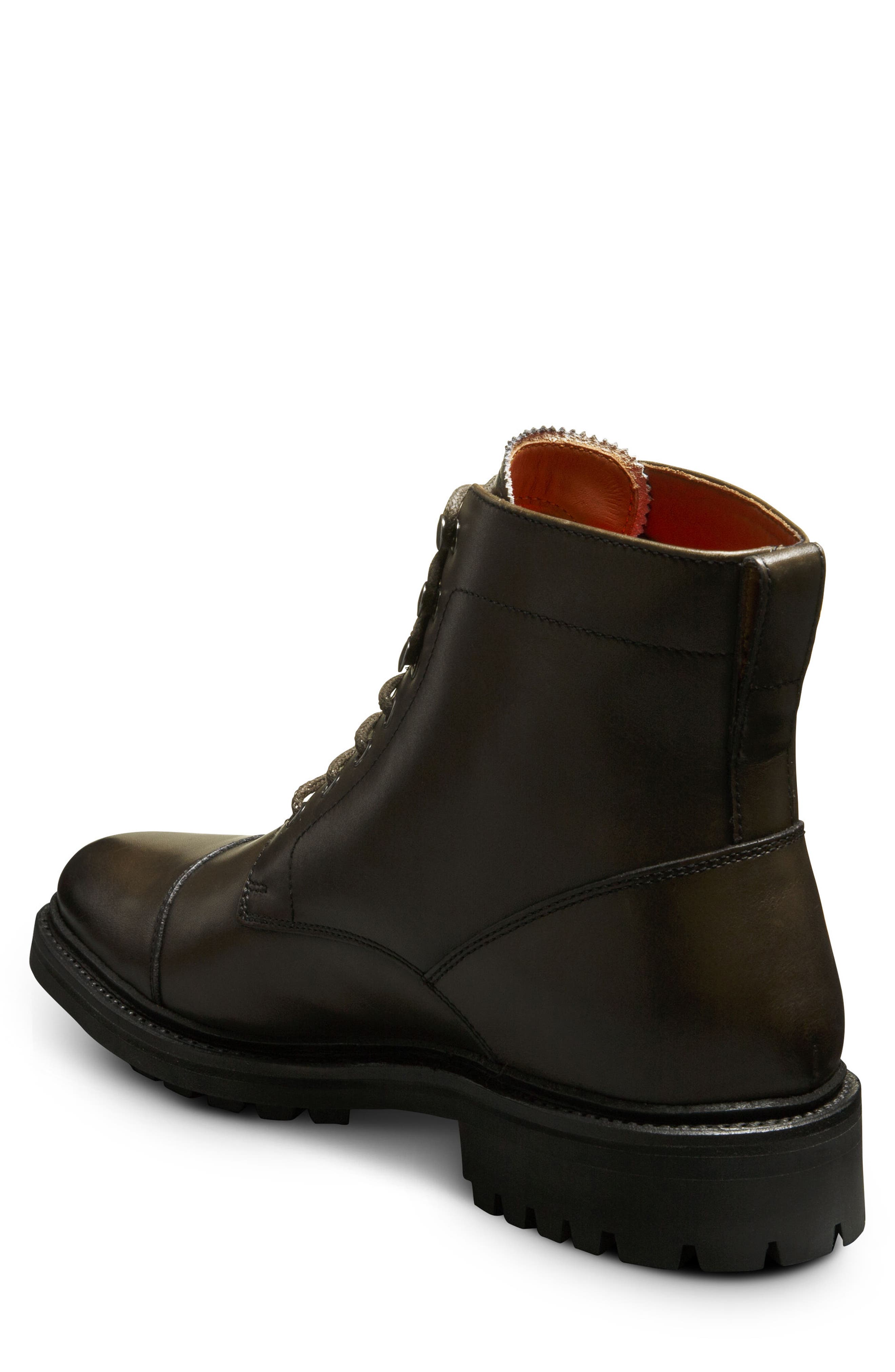 Briggs Leather Lug Boot, Alternate, color, OLIVE
