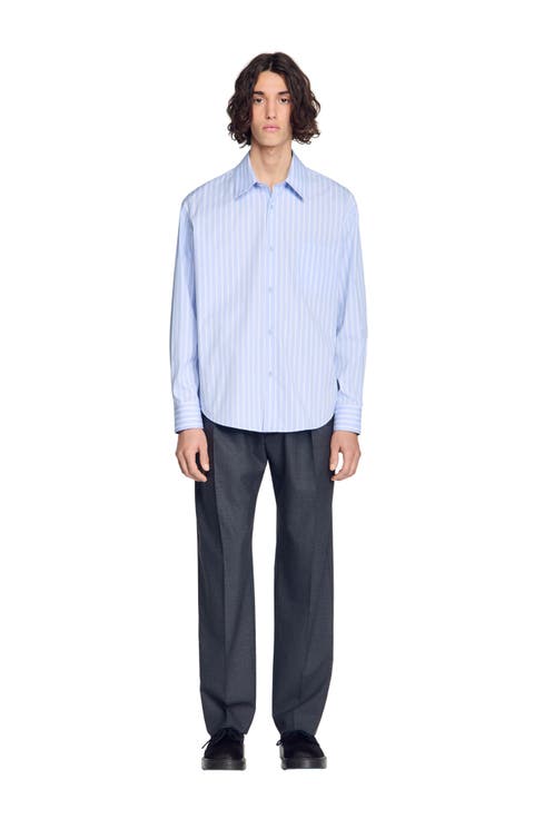 Striped cotton shirt