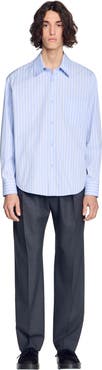 SANDRO Striped cotton shirt