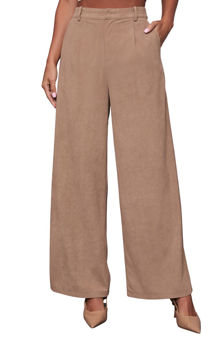 VICI Collection Kayda Wide Leg Corduroy Pants, Main, color, 
